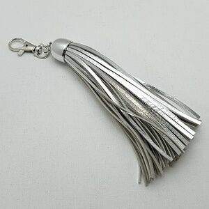 Silver 6" Tassel Keyring